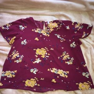Xhilaration Floral Crop Top
